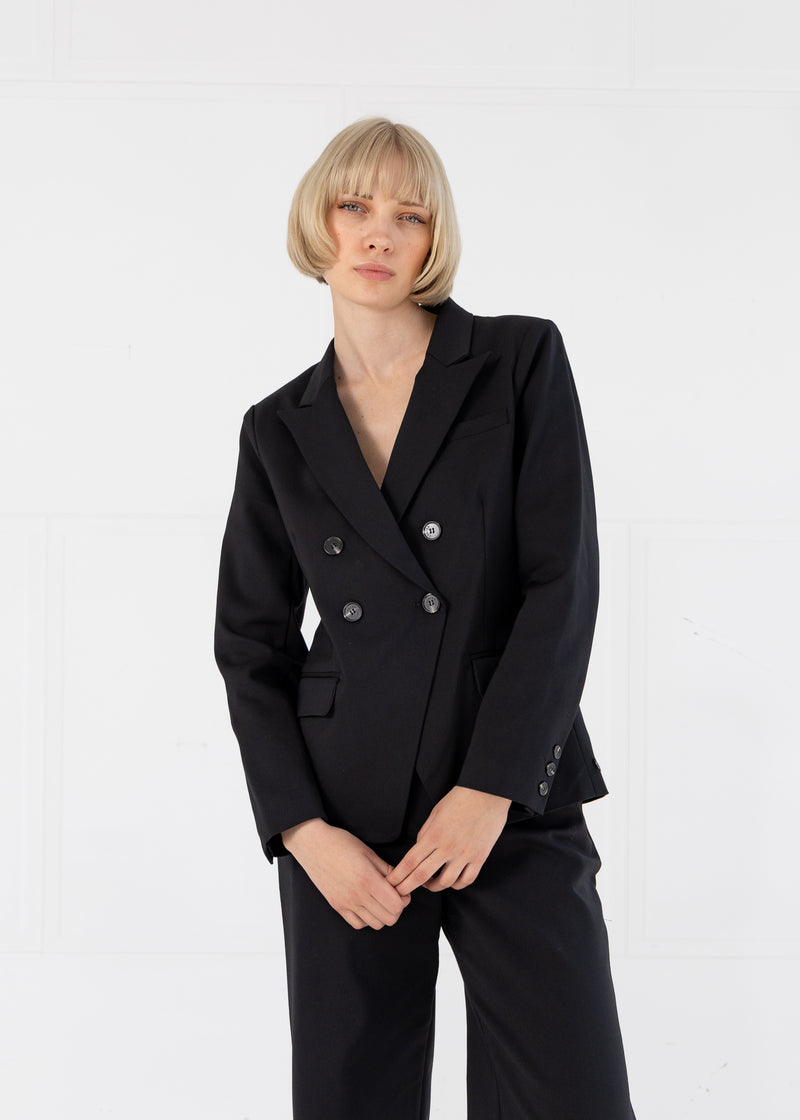 Coster Copenhagen DOBBELTRADET BLAZER MED PRAKTISKE DETALJER Blazer Black - 100