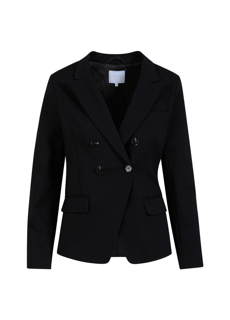 Coster Copenhagen DOBBELTRADET BLAZER MED PRAKTISKE DETALJER Blazer Black - 100