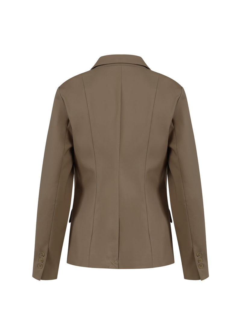 Coster Copenhagen DOBBELTRADET BLAZER MED PRAKTISKE DETALJER Blazer Desert sand - 329