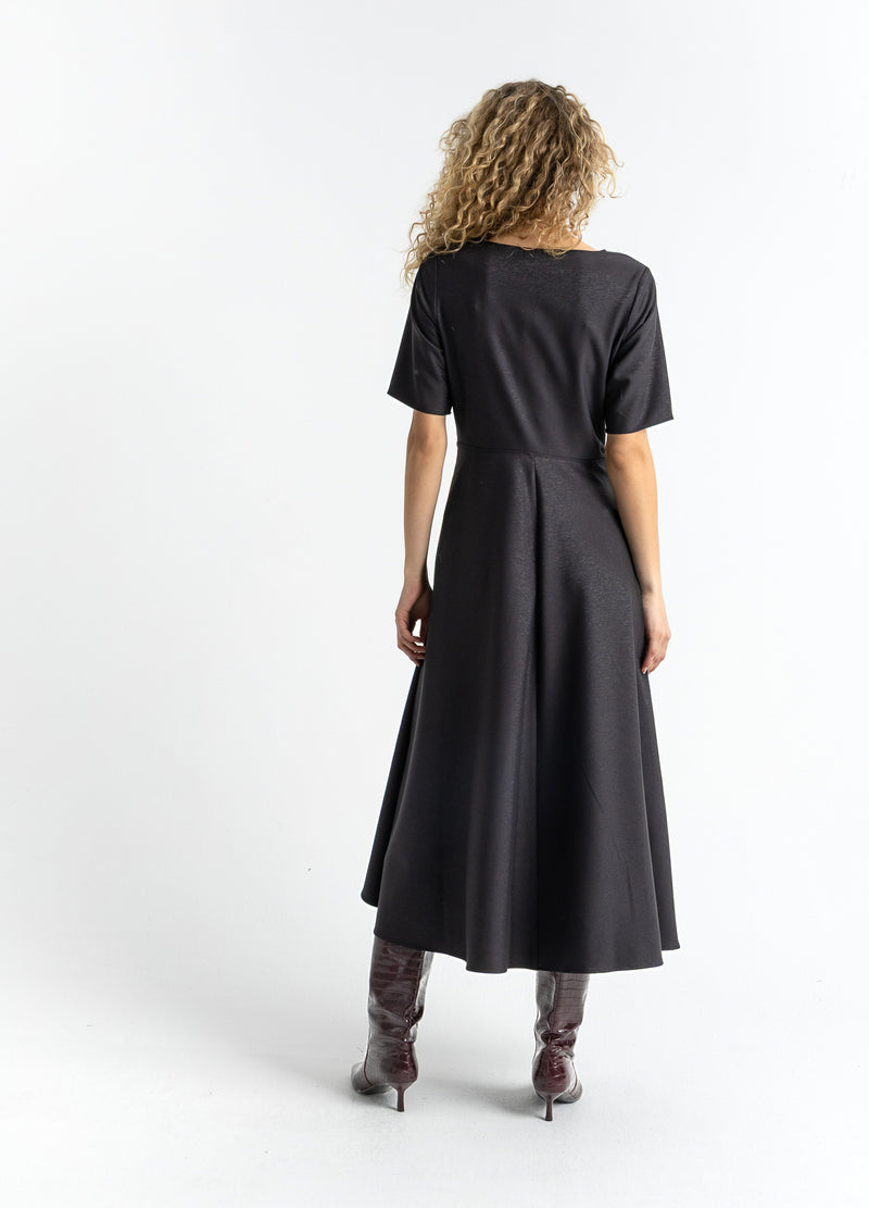 Coster Copenhagen DRAPERET GLIMMERKJOLE Kjole Black - 100