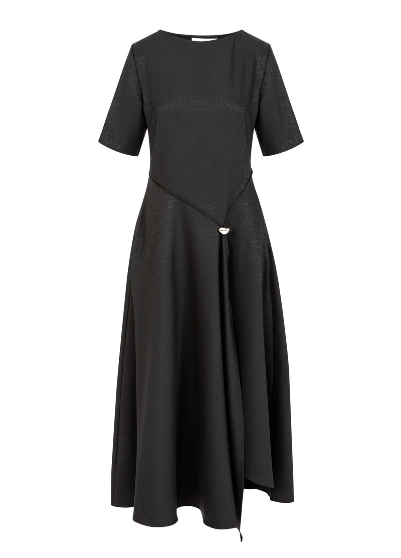 Coster Copenhagen DRAPERET GLIMMERKJOLE Kjole Black - 100