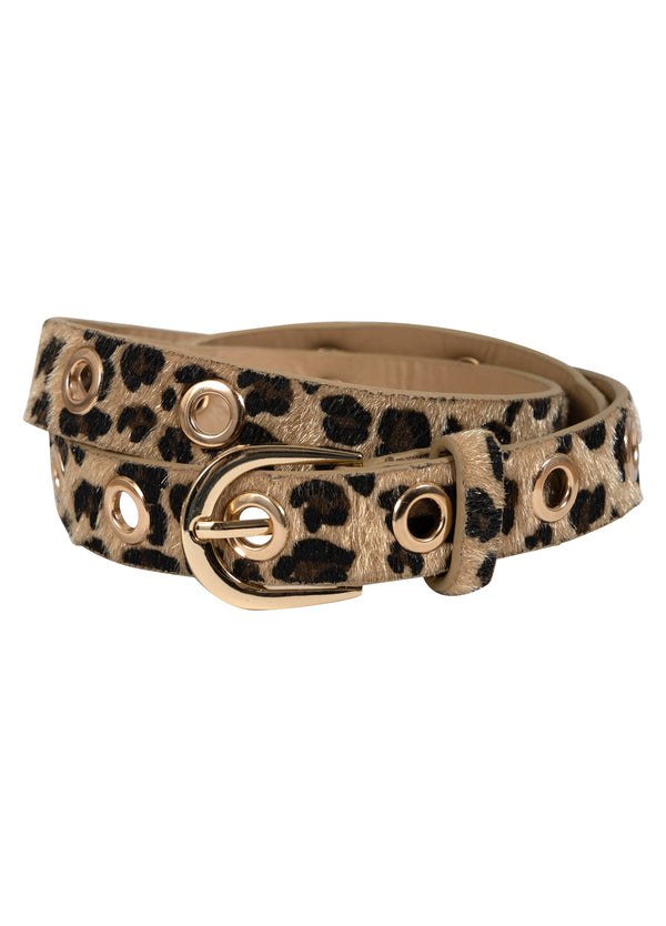 Coster Copenhagen DYRE PRINT BÆLTE Accessories Leopard fur - 918