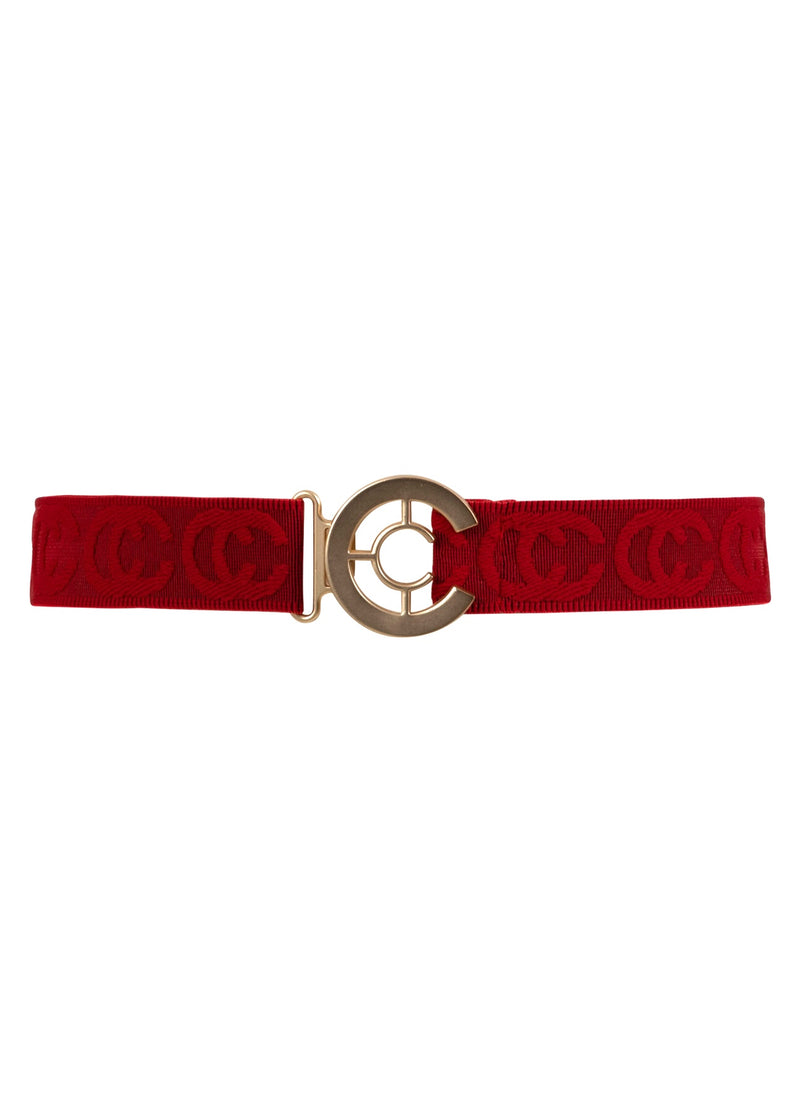 Coster Copenhagen ELASTISK LOGOBÆLTE Accessories Scarlet red - 618