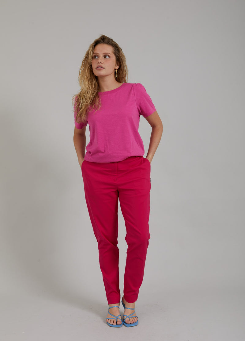 Coster Copenhagen ELEGANTE BUKSER - STELLA FIT Pants Raspberry pink - 648