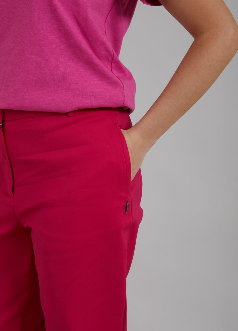 Coster Copenhagen ELEGANTE BUKSER - STELLA FIT Pants Raspberry pink - 648