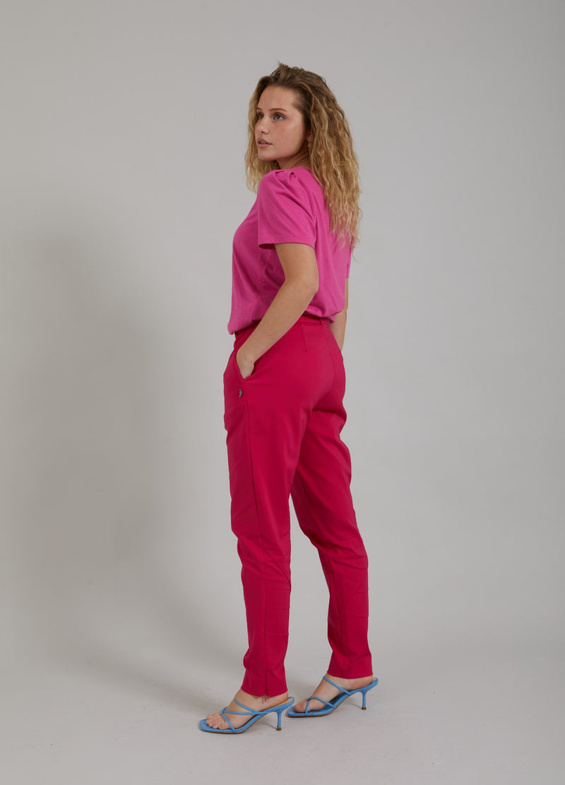 Coster Copenhagen ELEGANTE BUKSER - STELLA FIT Pants Raspberry pink - 648