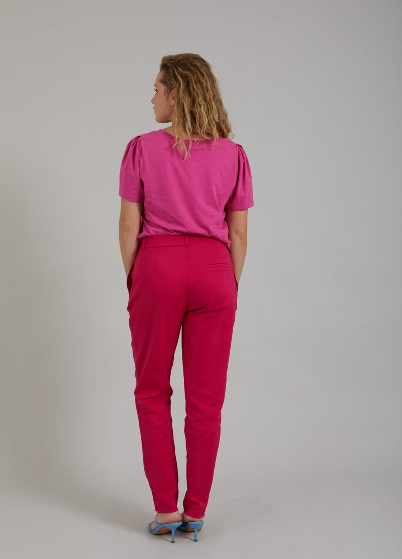 Coster Copenhagen ELEGANTE BUKSER - STELLA FIT Pants Raspberry pink - 648