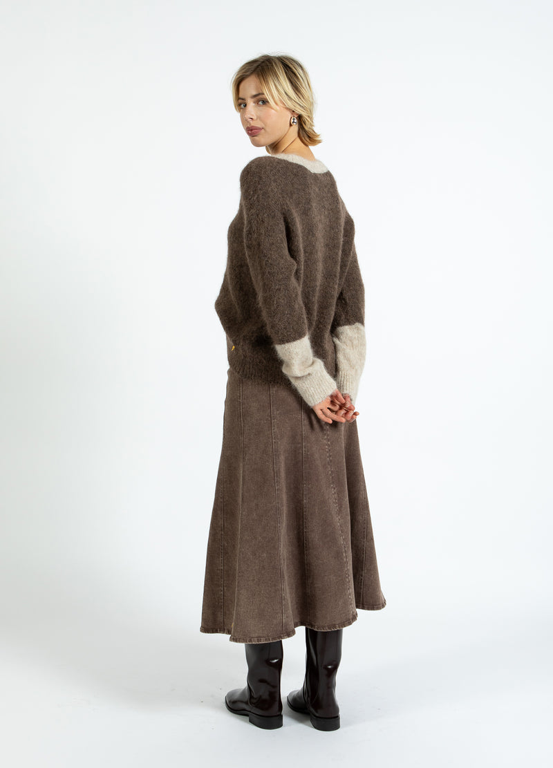 Coster Copenhagen FARVEBLOK STRIK Knitwear Hazel/sand - 334