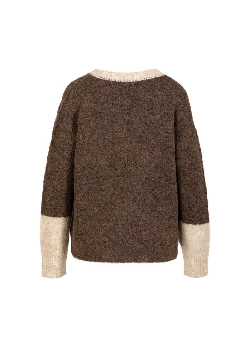 Coster Copenhagen FARVEBLOK STRIK Knitwear Hazel/sand - 334