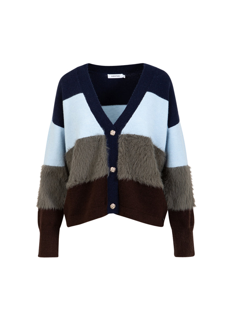 Coster Copenhagen FARVEBLOK STRIK MED PELSÆRMER Knitwear Mix - 999