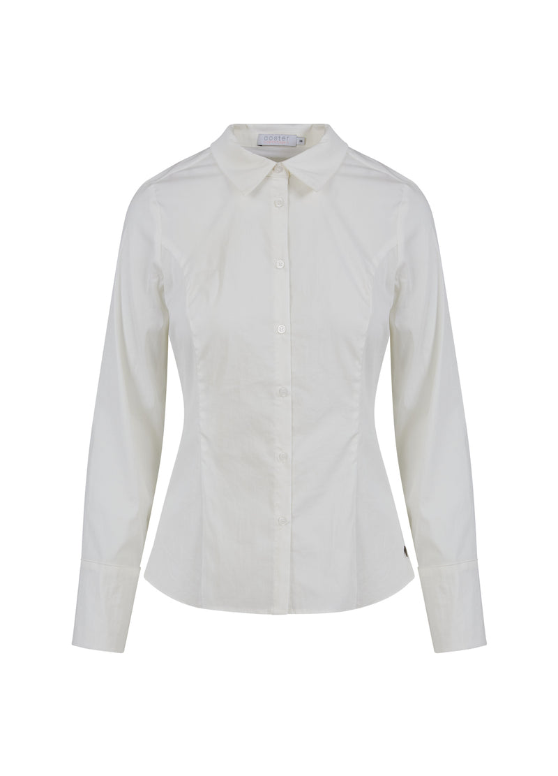 Coster Copenhagen FITTED SKJORTE MED MANCHETDETALJER Shirt/Blouse White - 200