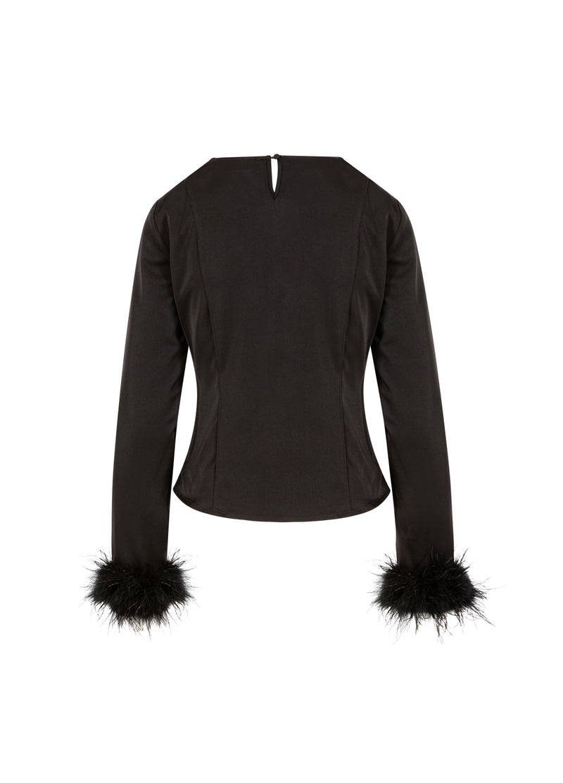 Coster Copenhagen FJERTRØJE Shirt/Blouse Black - 100