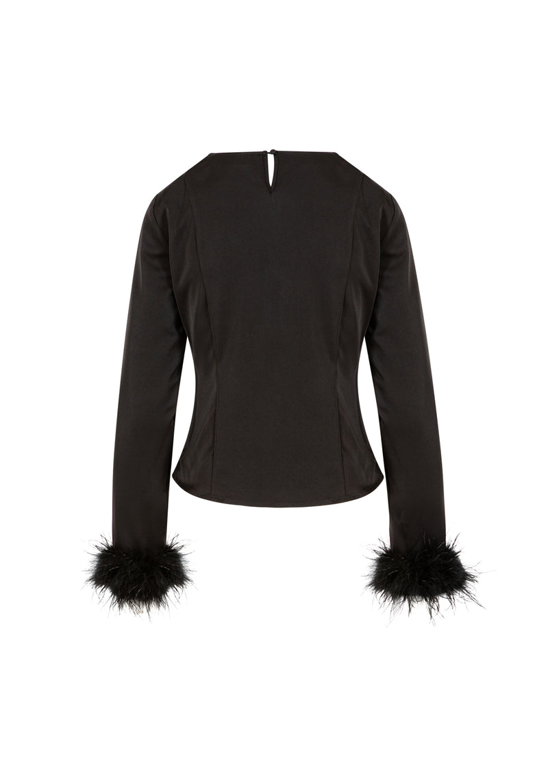 Coster Copenhagen FJERTRØJE Shirt/Blouse Black - 100