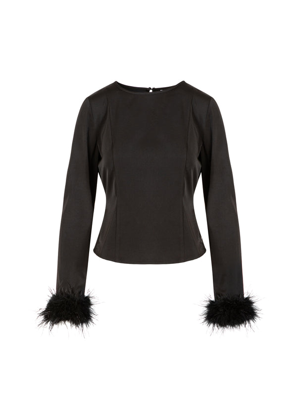 Coster Copenhagen FJERTRØJE Shirt/Blouse Black - 100