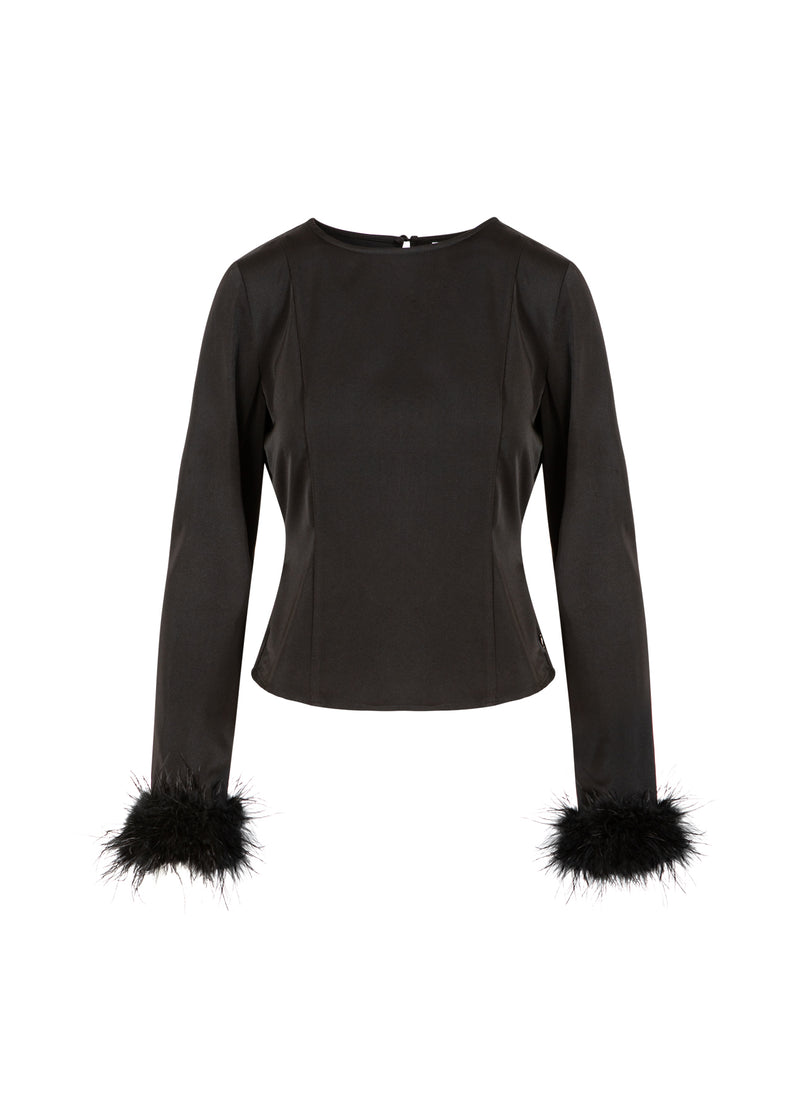 Coster Copenhagen FJERTRØJE Shirt/Blouse Black - 100