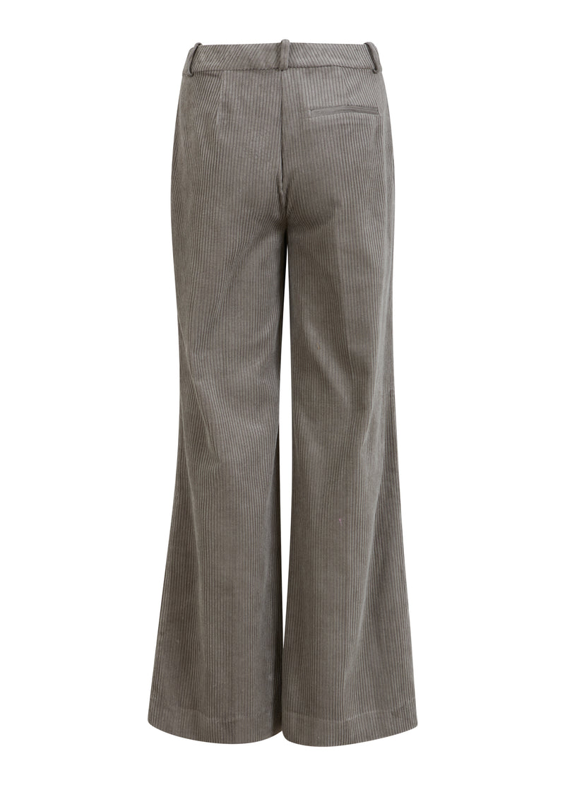 Coster Copenhagen CORDUROY BUKSER - PETRA-PASFORM Pants Warm grey - 197