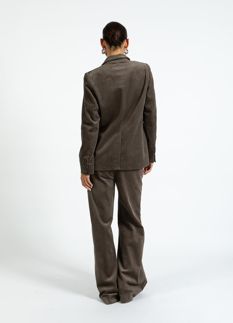 Coster Copenhagen FLØJLSBUKSER - PETRA FIT Pants Dove grey - 155