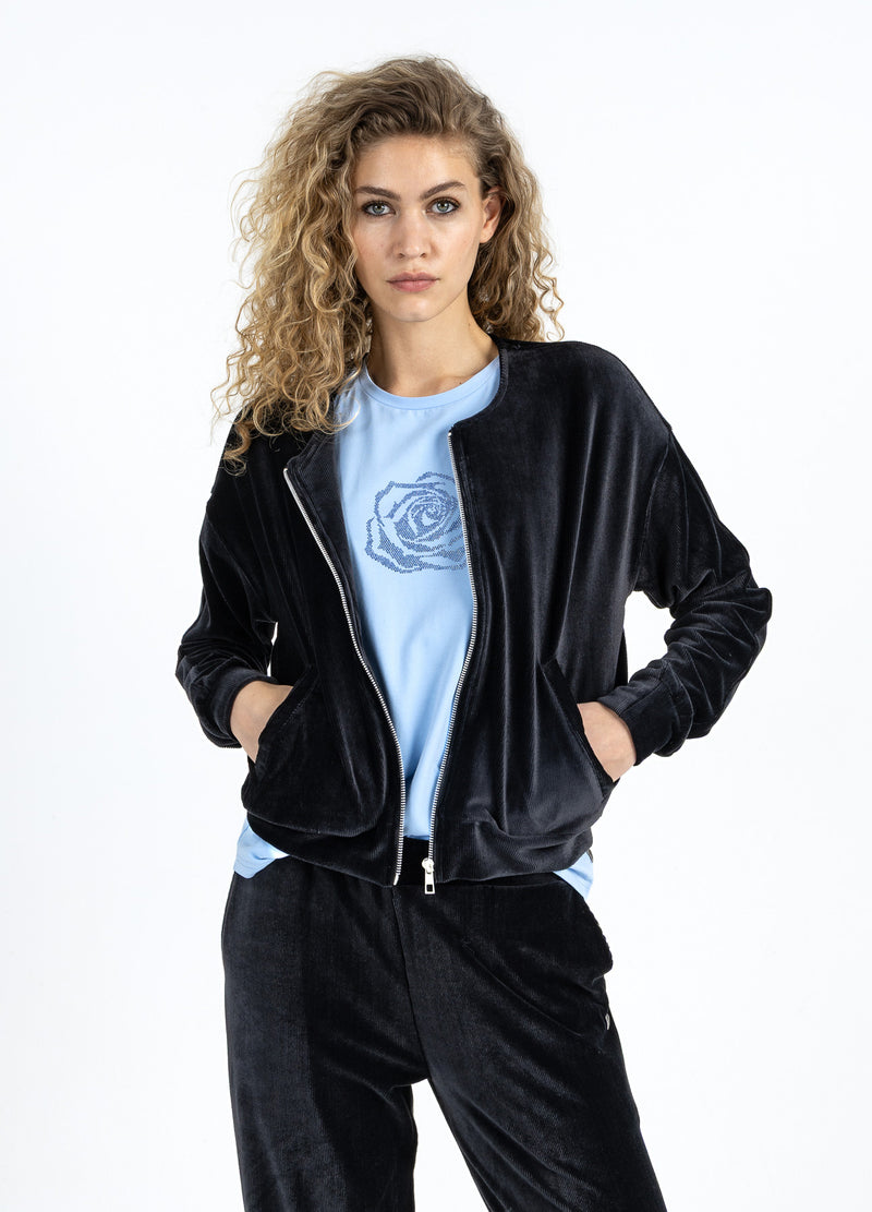Coster Copenhagen FLØJL LYNLÅS PUFFER Shirt/Blouse Black - 100