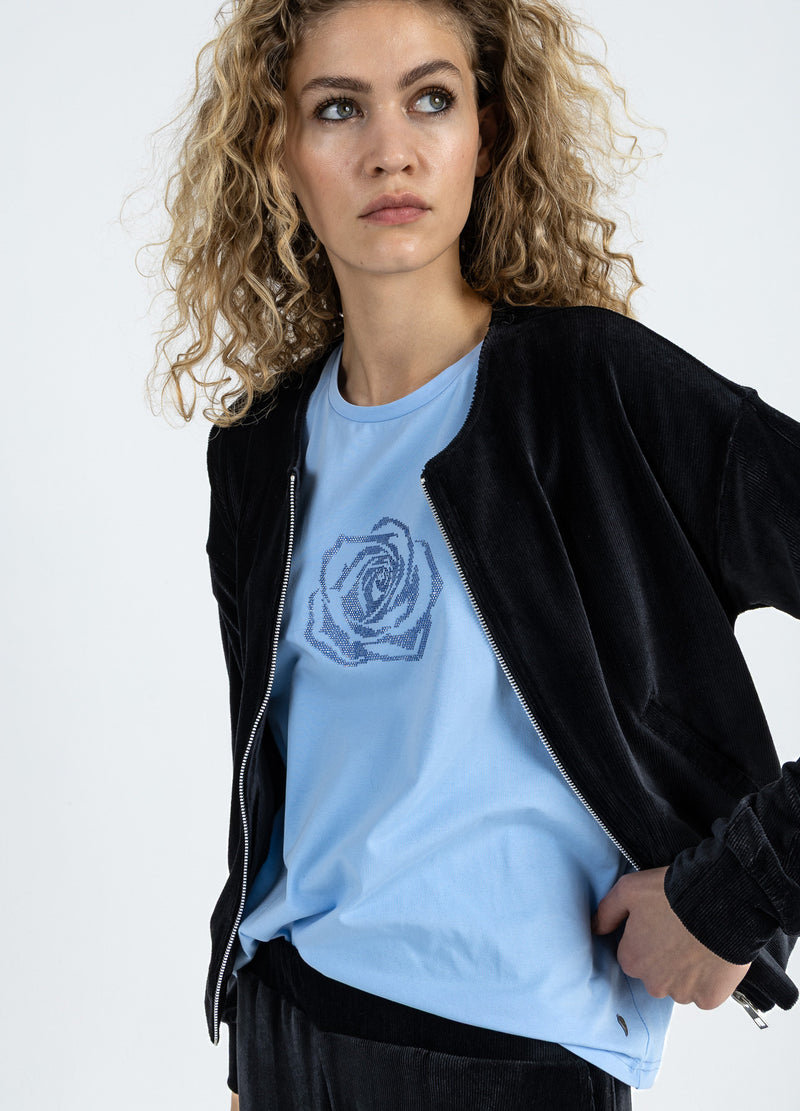 Coster Copenhagen FLØJL LYNLÅS PUFFER Shirt/Blouse Black - 100