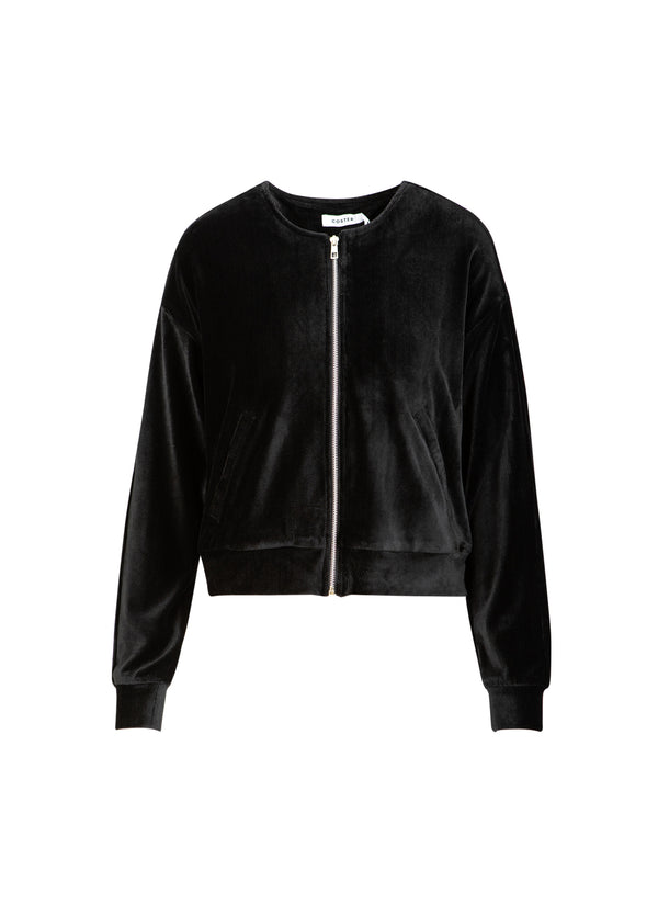 Coster Copenhagen FLØJL LYNLÅS PUFFER Shirt/Blouse Black - 100
