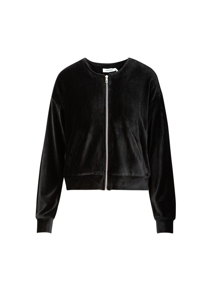 Coster Copenhagen FLØJL LYNLÅS PUFFER Shirt/Blouse Black - 100