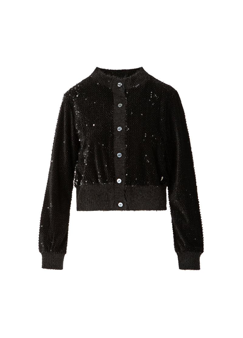 Coster Copenhagen FLØJL PALIET CARDIGAN Shirt/Blouse Black - 100