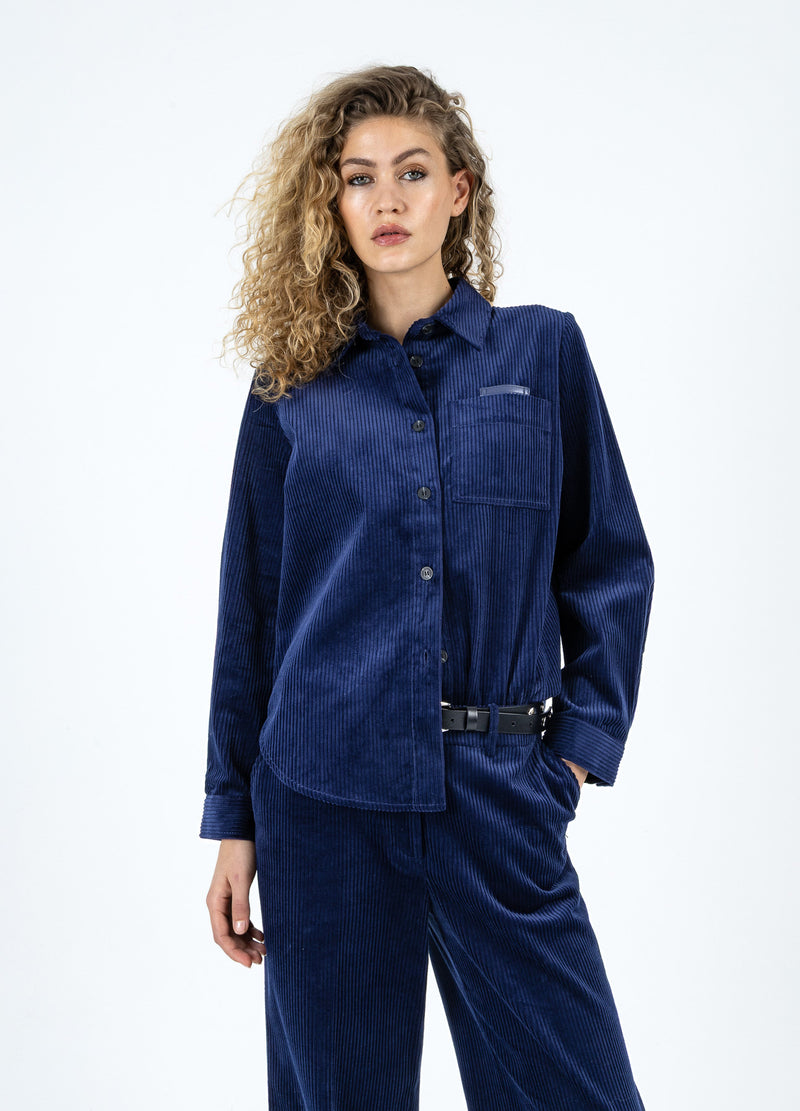 Coster Copenhagen FLØJSKJOLE Shirt/Blouse Eclipse blue - 555