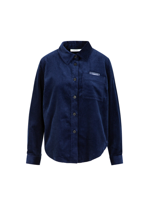 Coster Copenhagen FLØJSKJOLE Shirt/Blouse Eclipse blue - 555
