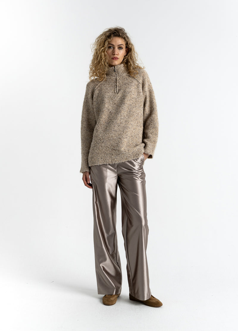 Coster Copenhagen GLITTERBUKSER - PETRA FIT Pants Champagne - 299