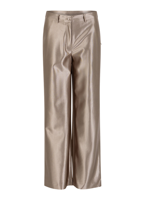 Coster Copenhagen GLITTERBUKSER - PETRA FIT Pants Champagne - 299