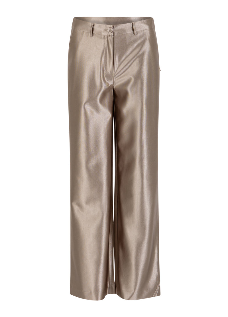 Coster Copenhagen GLITTERBUKSER - PETRA FIT Pants Champagne - 299