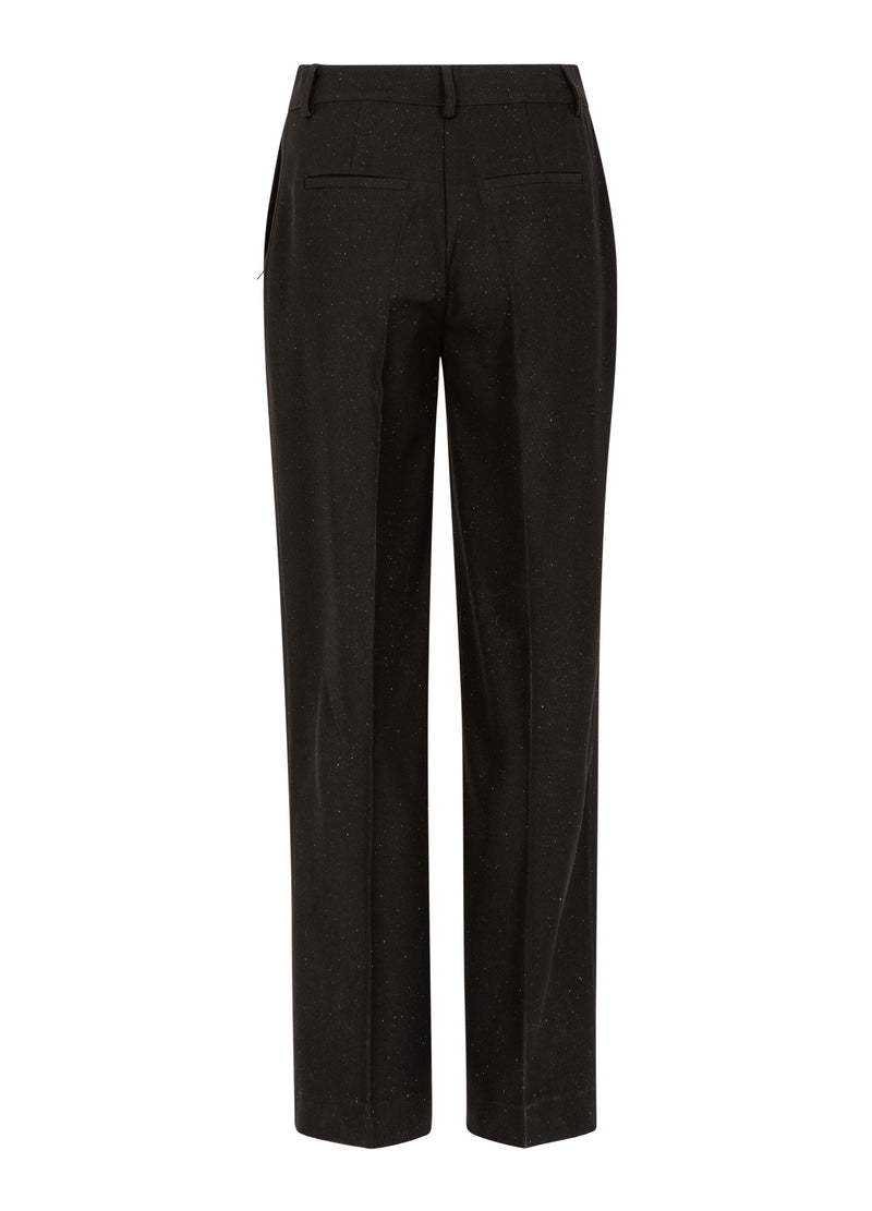 Coster Copenhagen GLITTERBUKSER - PETRA FIT Pants Black - 100