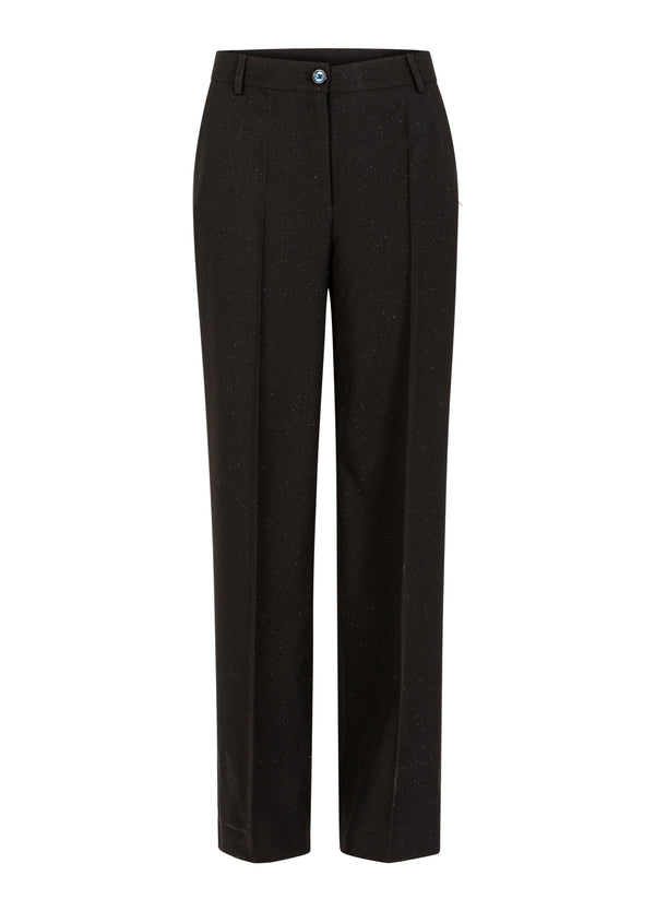 Coster Copenhagen GLITTERBUKSER - PETRA FIT Pants Black - 100