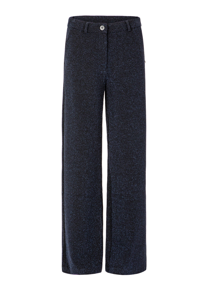 Coster Copenhagen GLITTERBUKSER - PETRA PASFORM Pants Eclipse blue - 555