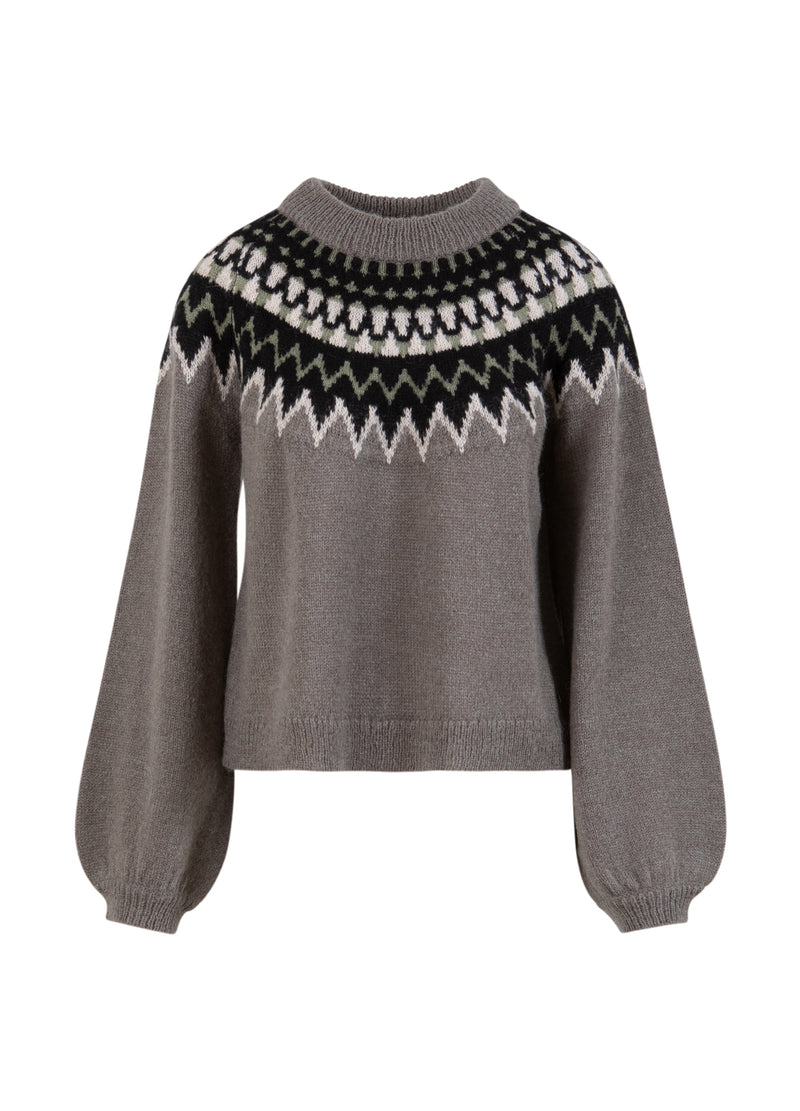 Coster Copenhagen ISLANDSK STRIK Knitwear Volcanic grey - 188