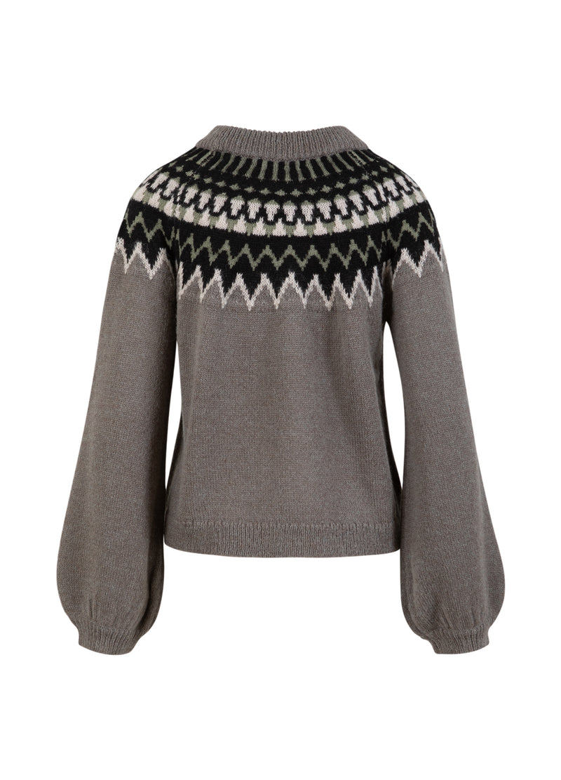 Coster Copenhagen ISLANDSK STRIK Knitwear Volcanic grey - 188