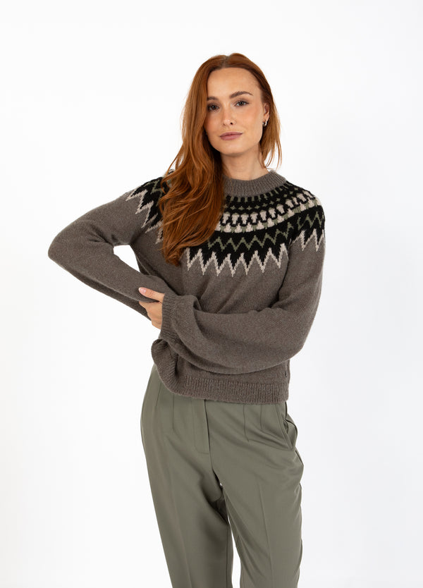 Coster Copenhagen ISLANDSK STRIK Knitwear Volcanic grey - 188