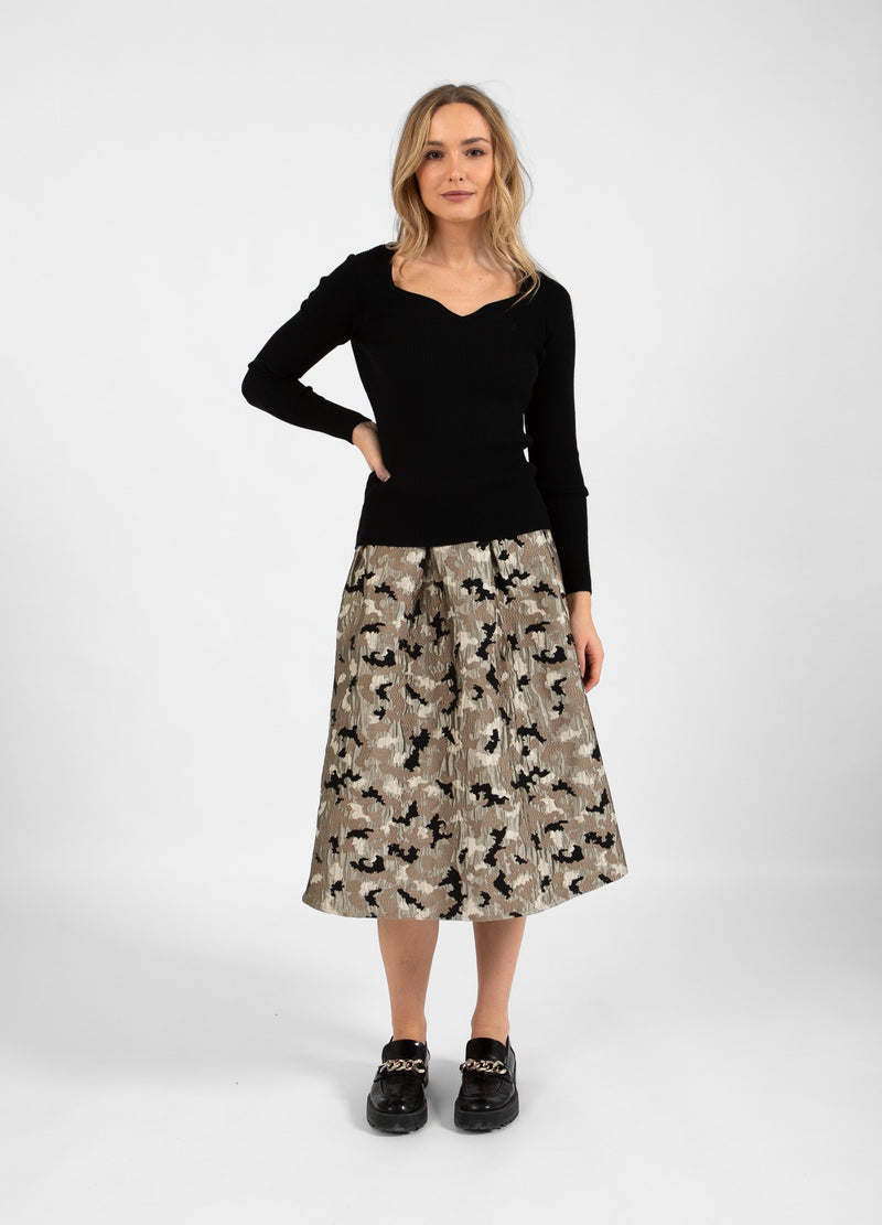 Coster Copenhagen  JACQUARD NEDERDEL Skirt Graphic jaquard - 934