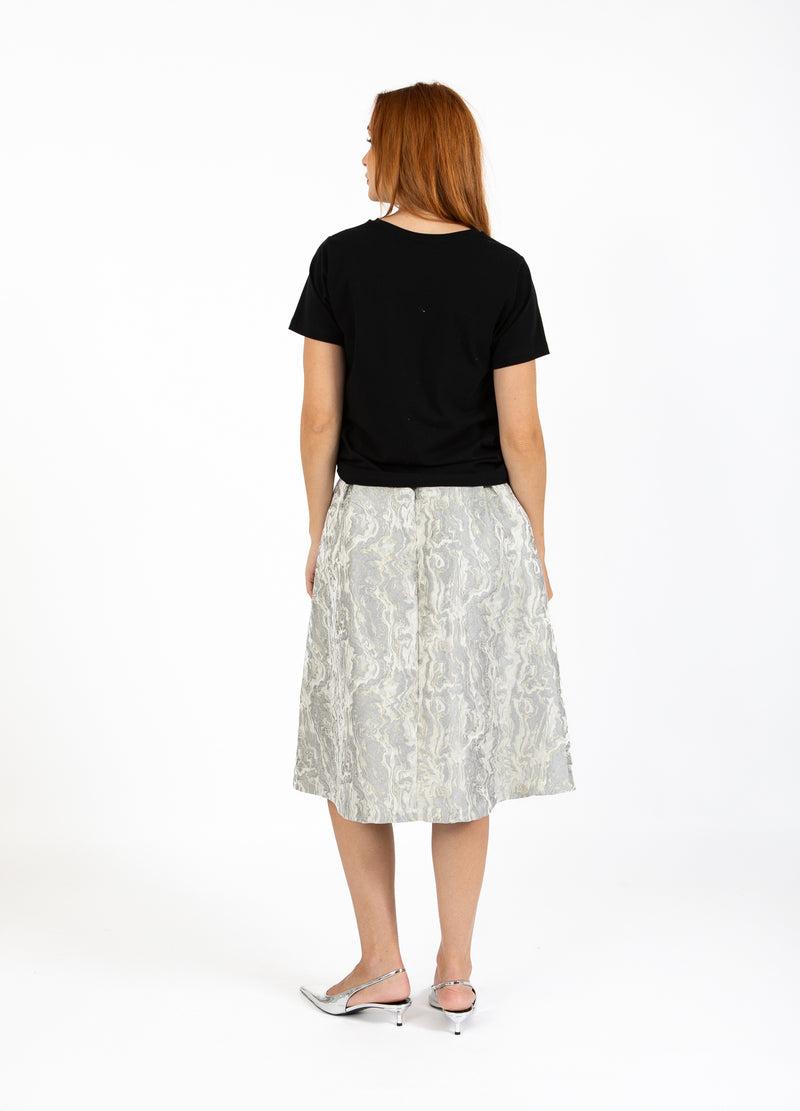 Coster Copenhagen JACQUARD NEDERDEL Skirt Silver grey - 162