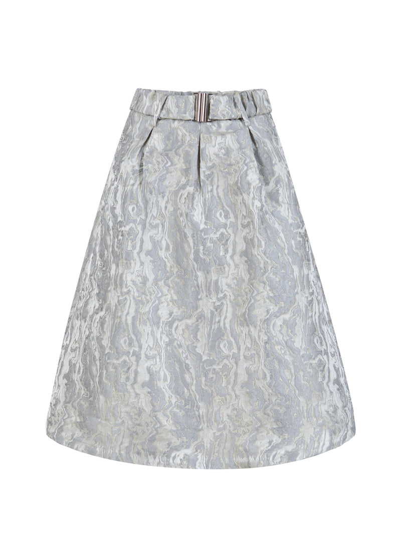 Coster Copenhagen JACQUARD NEDERDEL Skirt Silver grey - 162