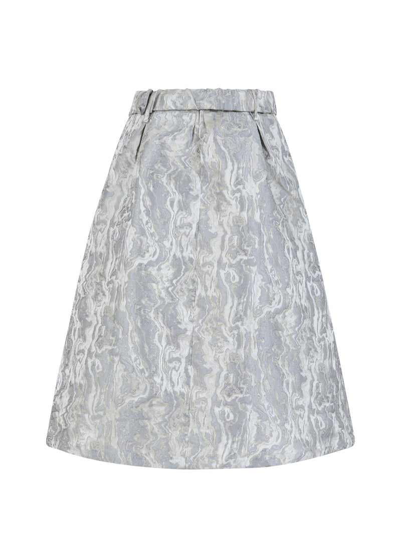 Coster Copenhagen JACQUARD NEDERDEL Skirt Silver grey - 162