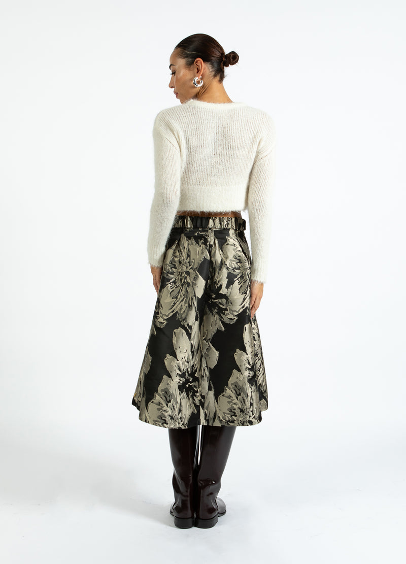 Coster Copenhagen JACQUARD NEDERDEL Skirt Sand jaquard - 332