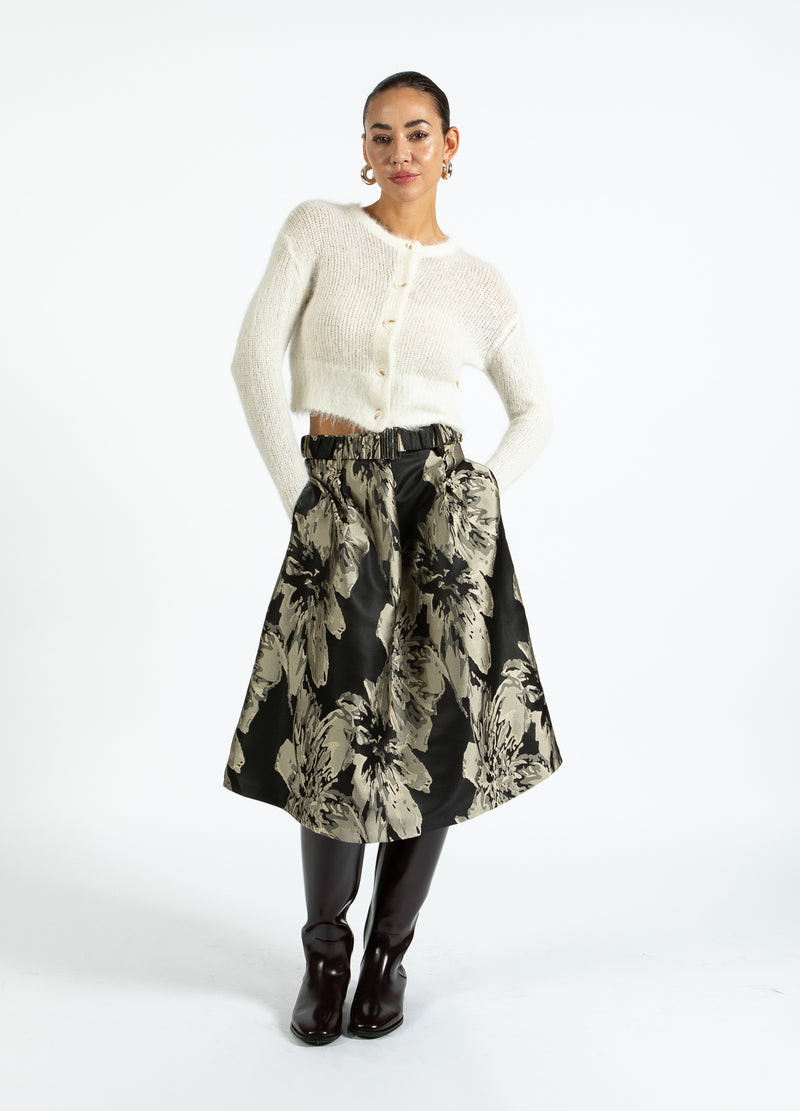Coster Copenhagen JACQUARD NEDERDEL Skirt Sand jaquard - 332