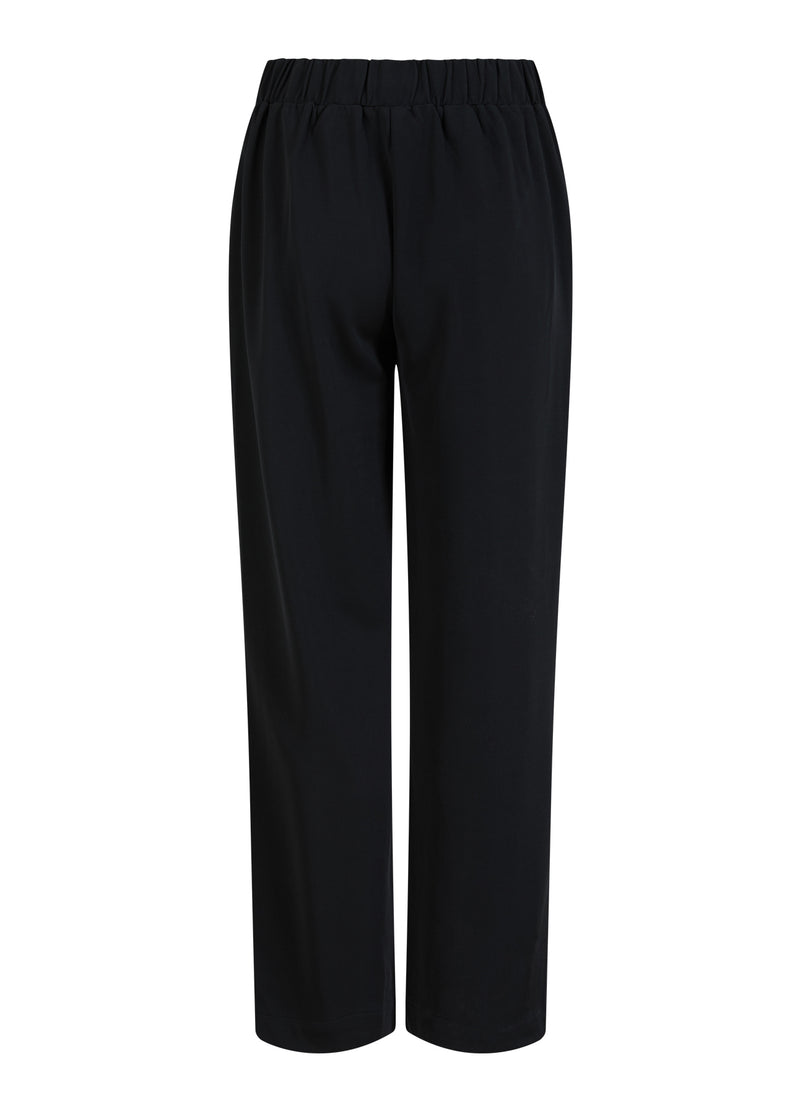 Coster Copenhagen  JERSEYBUKSER - SILLE PASFORM Pants Black - 100