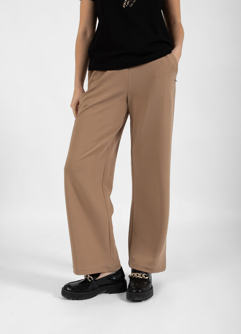 Coster Copenhagen  JERSEYBUKSER - SILLE PASFORM Pants Dark Brown - 335