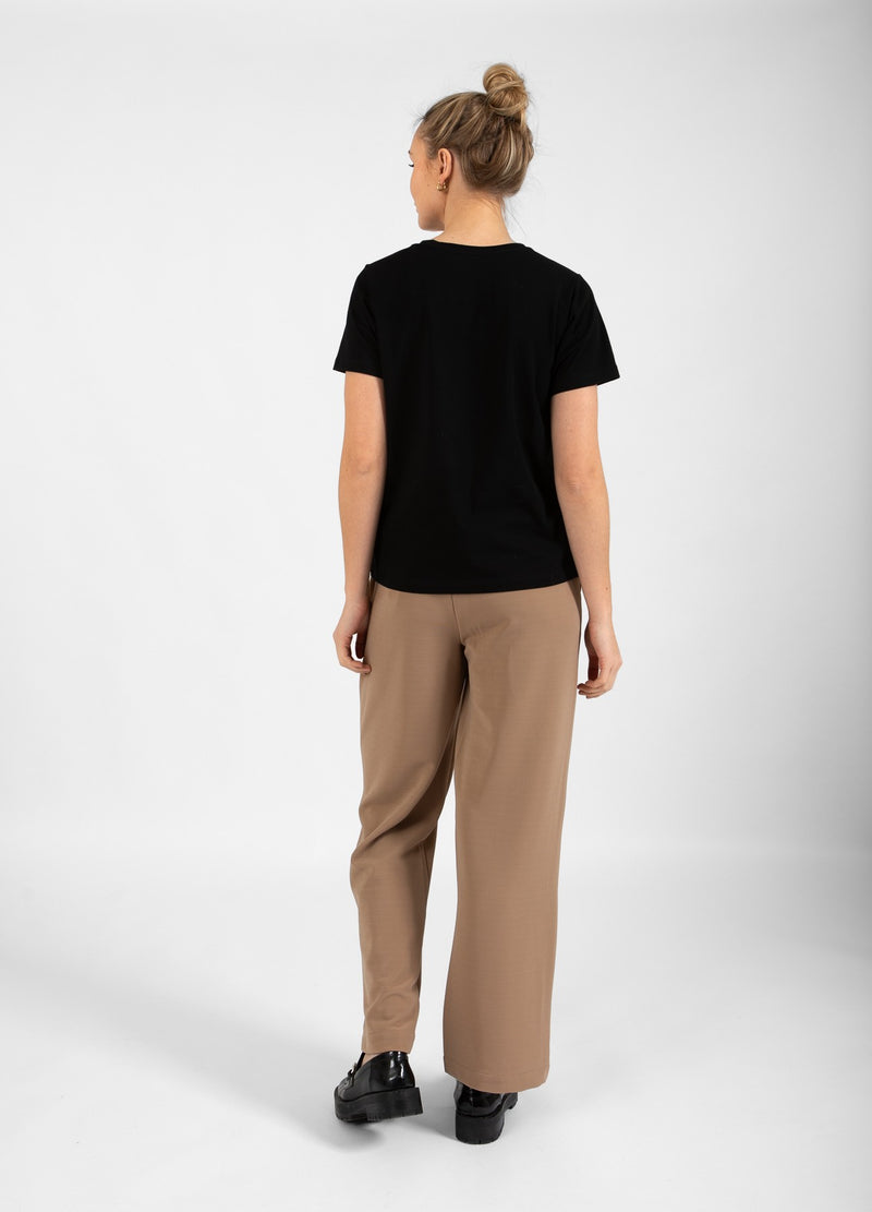 Coster Copenhagen  JERSEYBUKSER - SILLE PASFORM Pants Dark Brown - 335