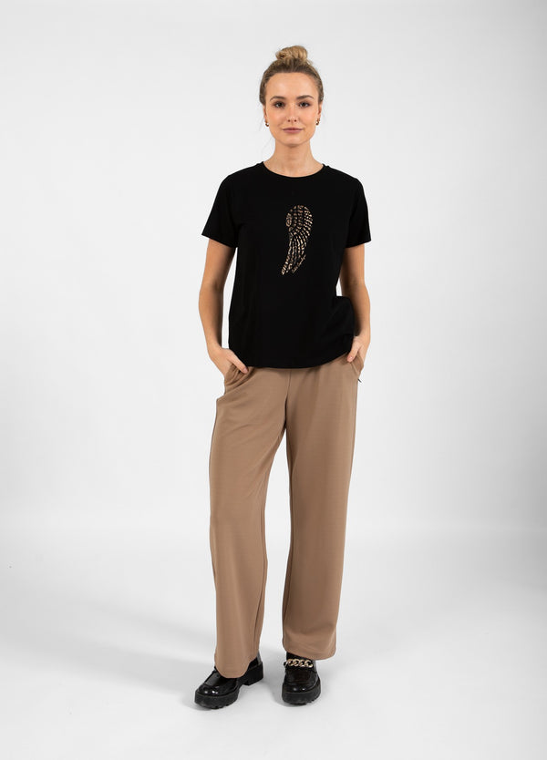 Coster Copenhagen  JERSEYBUKSER - SILLE PASFORM Pants Dark Brown - 335