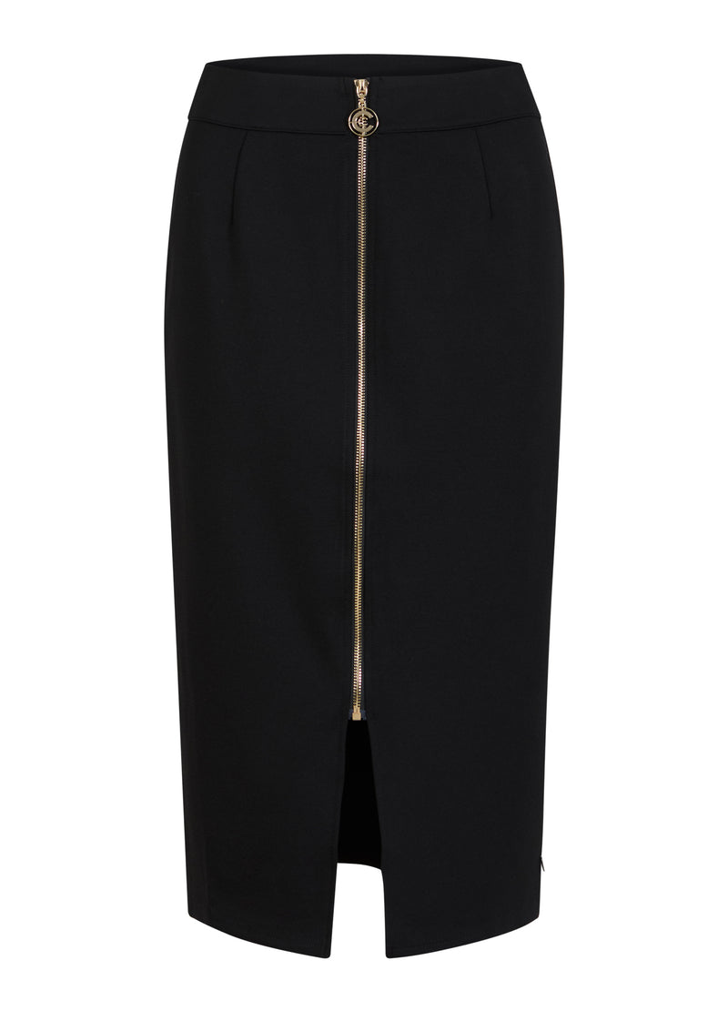 Coster Copenhagen JERSEY NEDERDEL MED LYNLÅS Skirt Black - 100