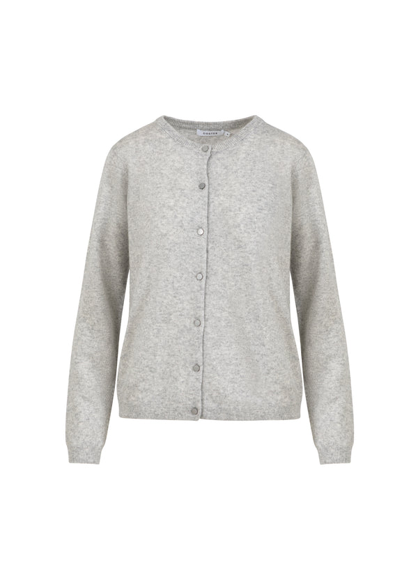 Coster Copenhagen KASHMIR CARDIGAN Knitwear Light grey melange - 129