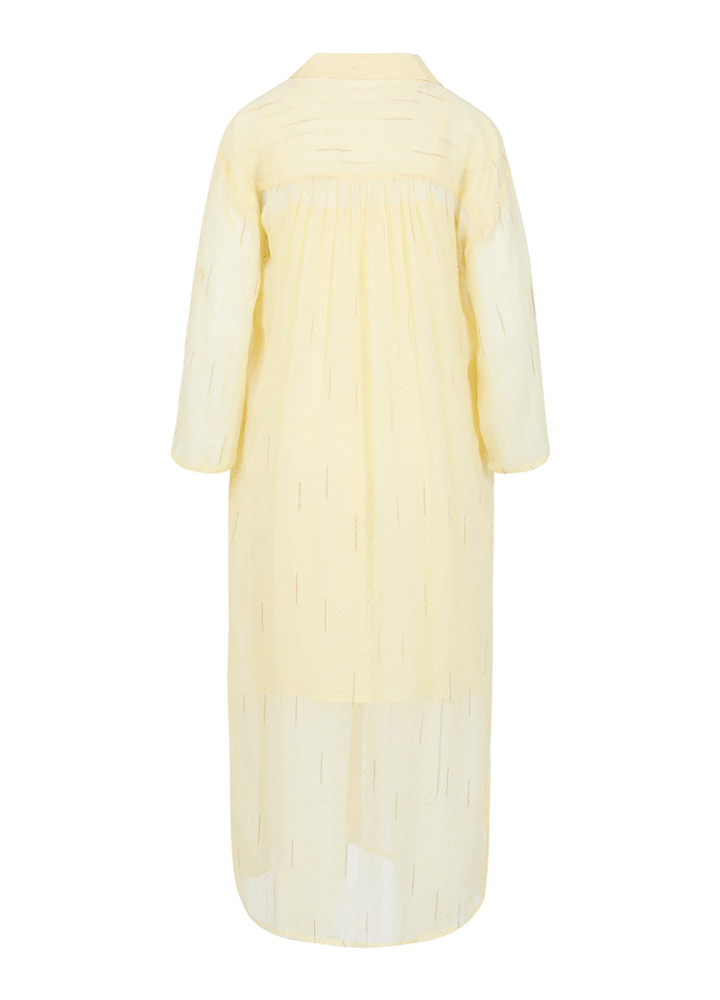 Coster Copenhagen KJOLE I GULD LUREX Kjole Butter yellow/gold lurex - 759